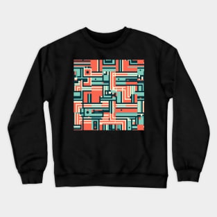 Expressive thought method - Abstract Mindset Seamless Pattern Crewneck Sweatshirt